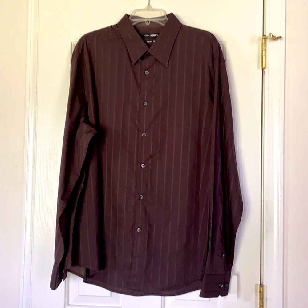 NWT Brown men’s XXL dress shirt